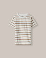 Playera Cuello Redondo Rayas,BLANCO